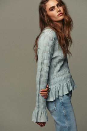 GATHERED KNIT CARDIGAN - Image 3