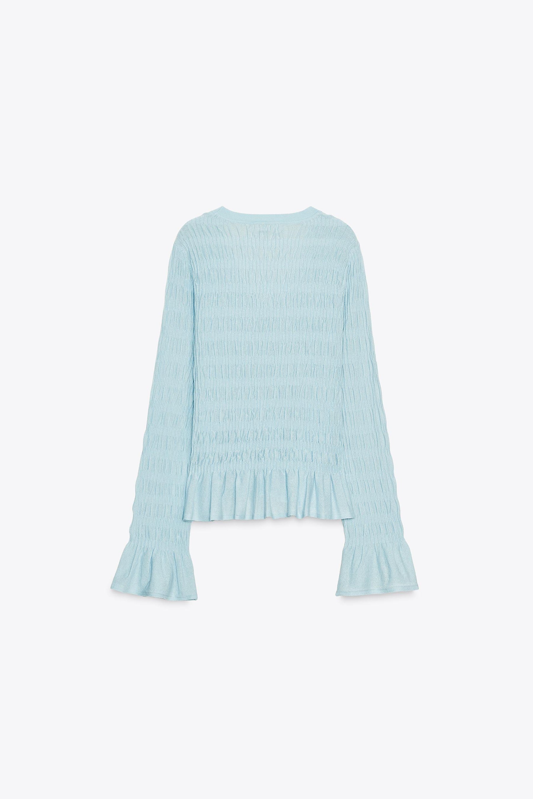 GATHERED KNIT CARDIGAN - Image 7