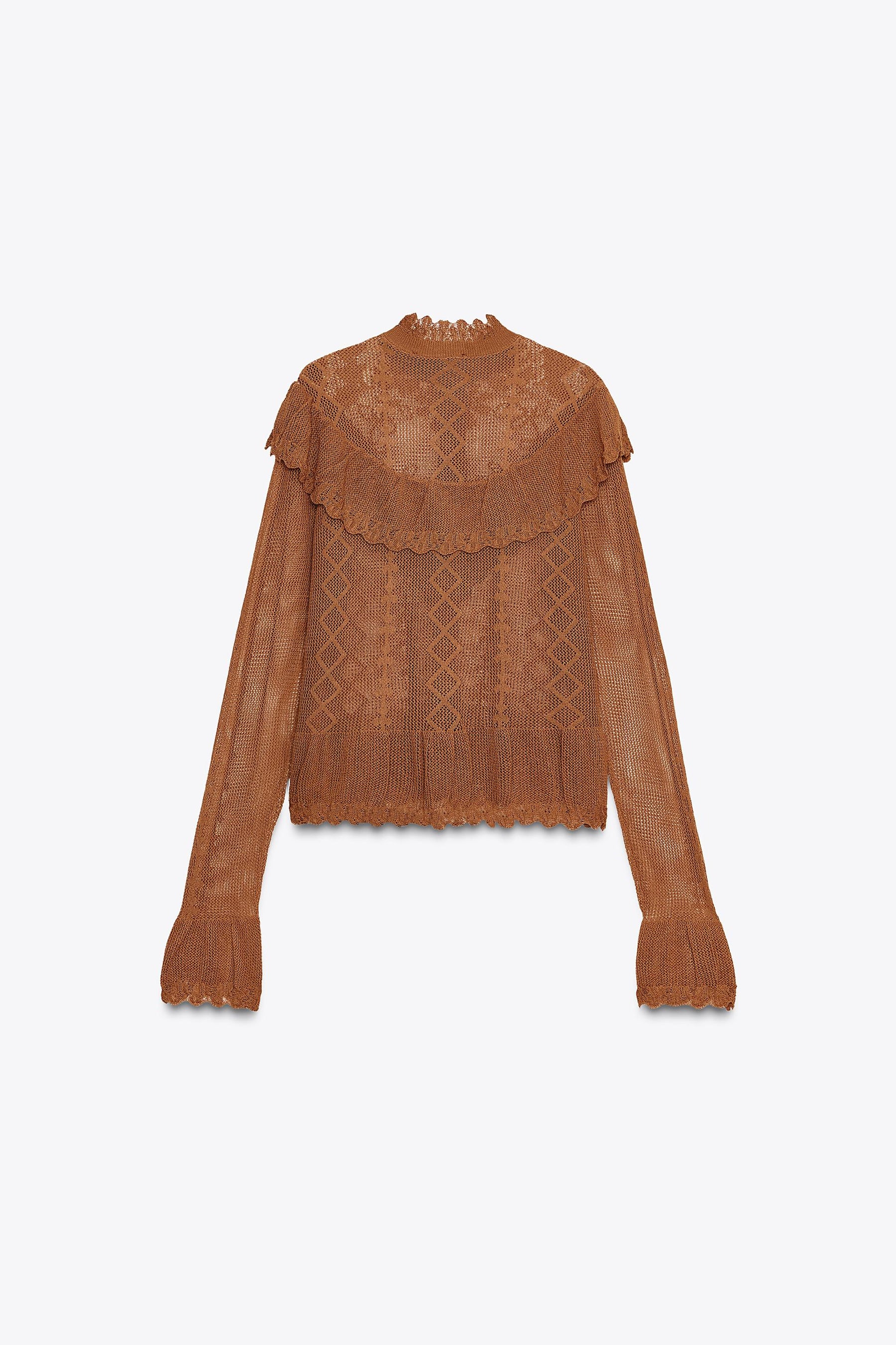 POINTELLE KNIT ROMANTIC CARDIGAN - Image 6