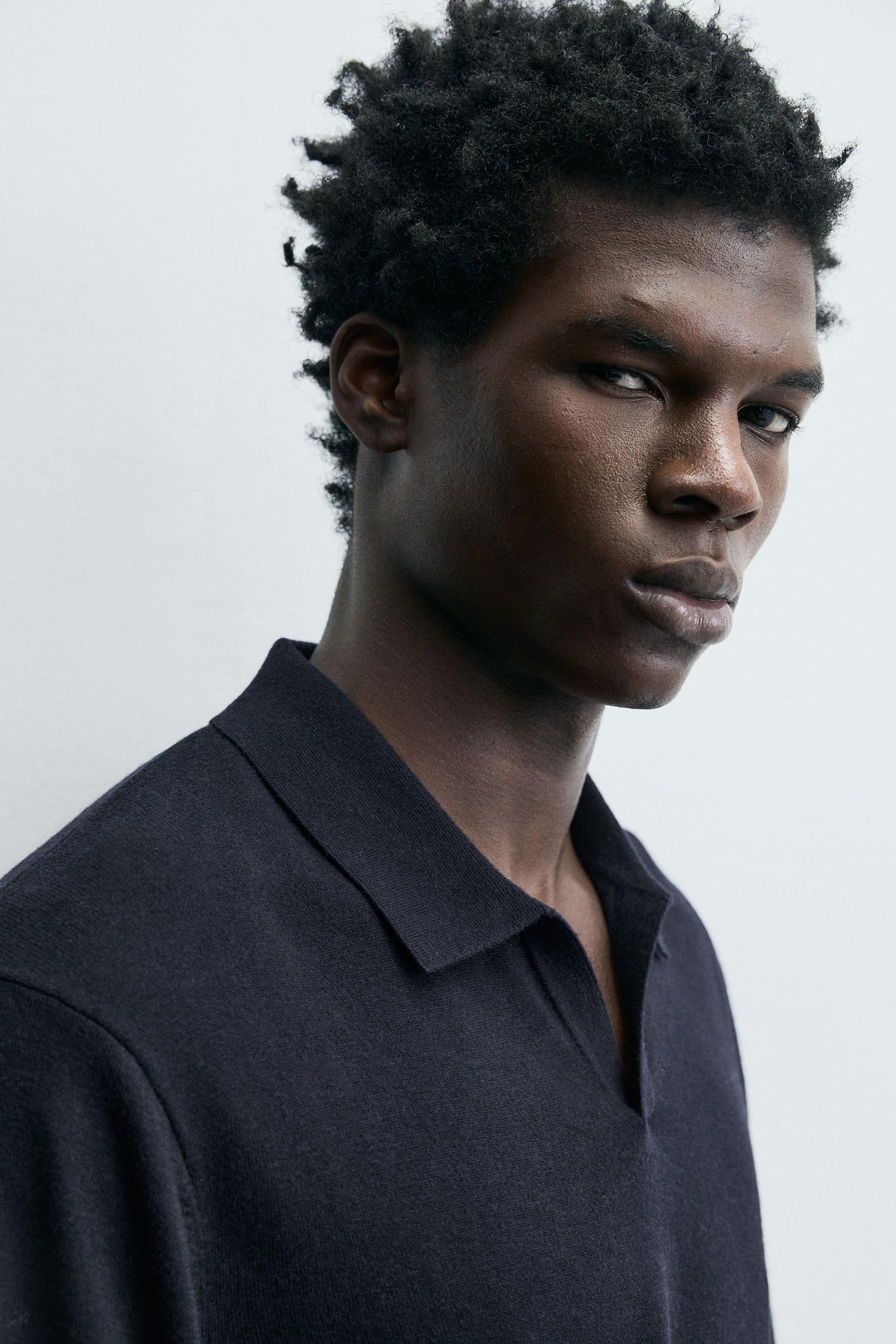 WOOL/SILK KNIT POLO SHIRT - Image 5