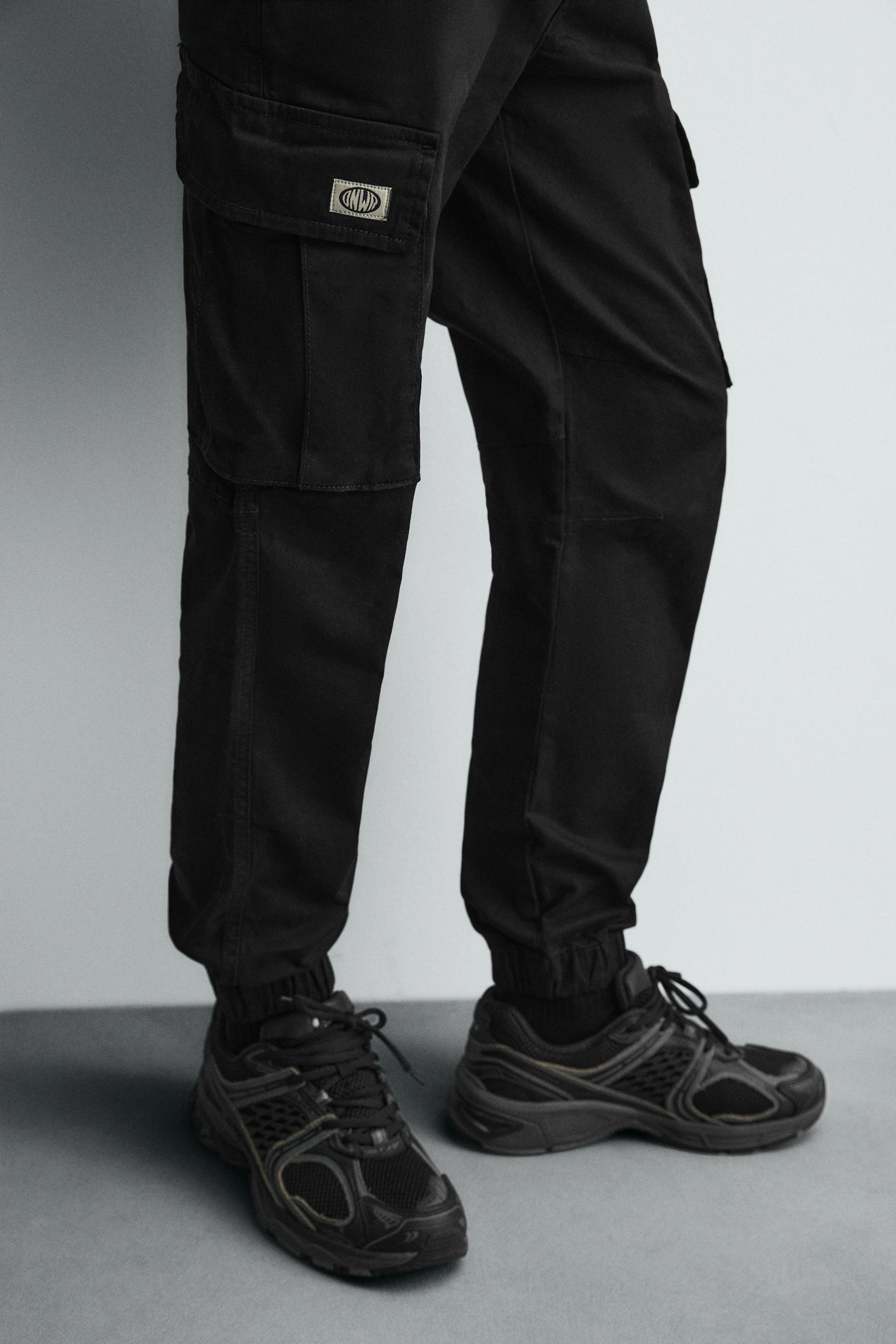 SLIM FIT CARGO TROUSERS - Image 5