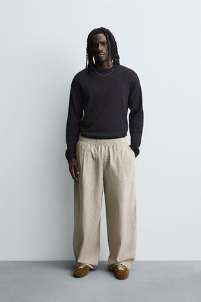 BALLOON FIT PLEATED TROUSERS - Image 1