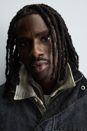 WASHED relaxed fit DENIM COAT - Image 6