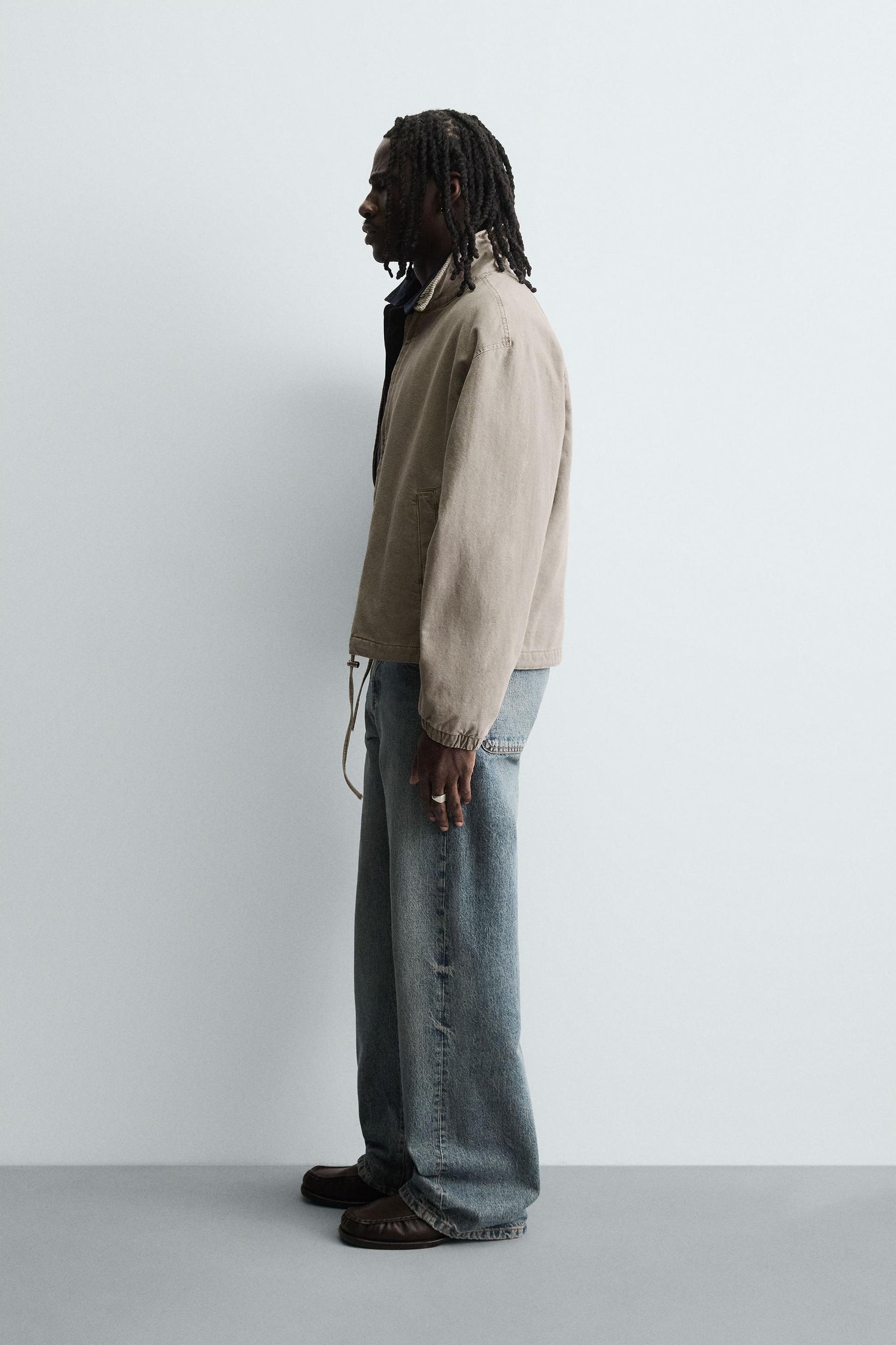 CONTRAST COLLAR PADDED JACKET - Image 3