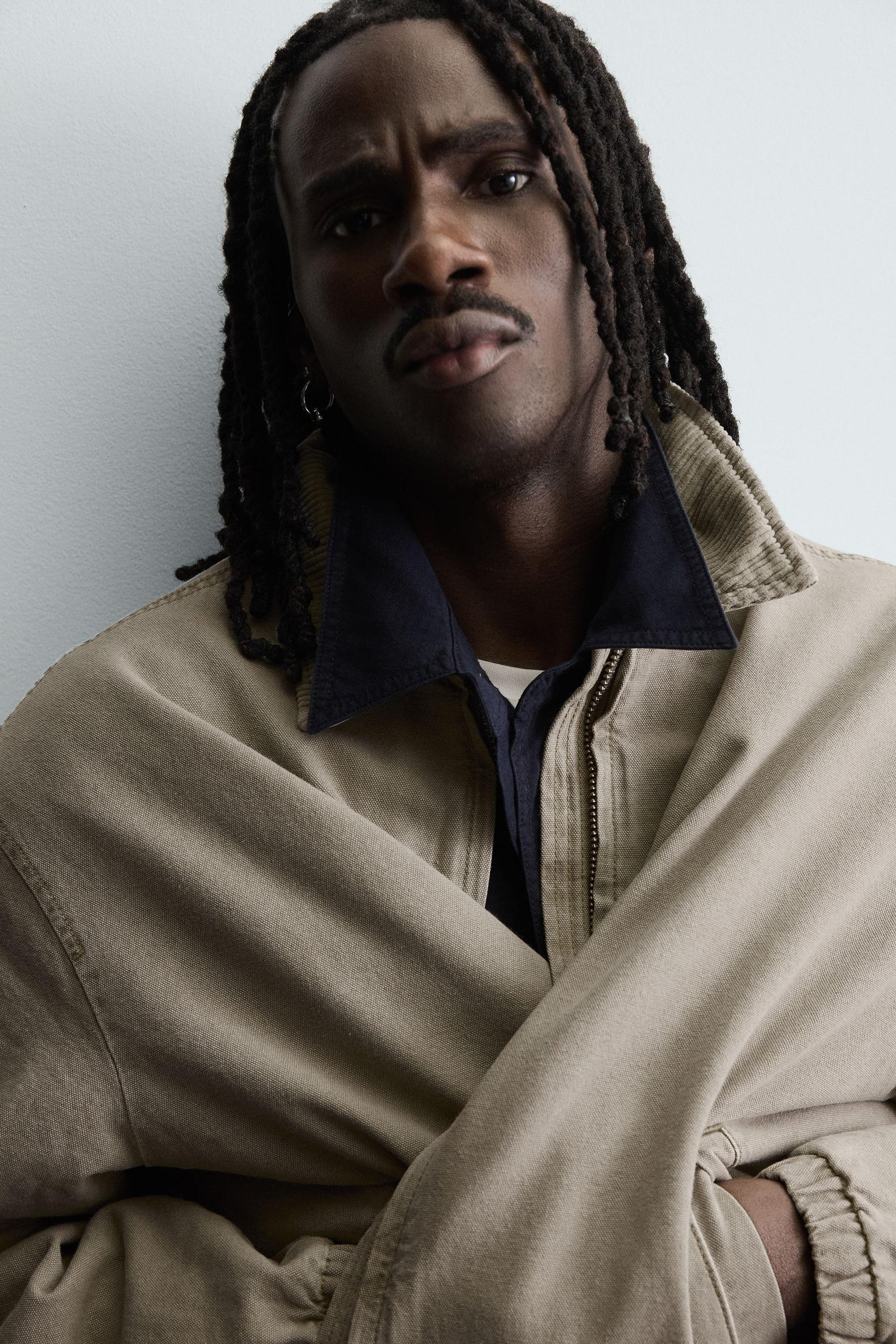 CONTRAST COLLAR PADDED JACKET - Image 5