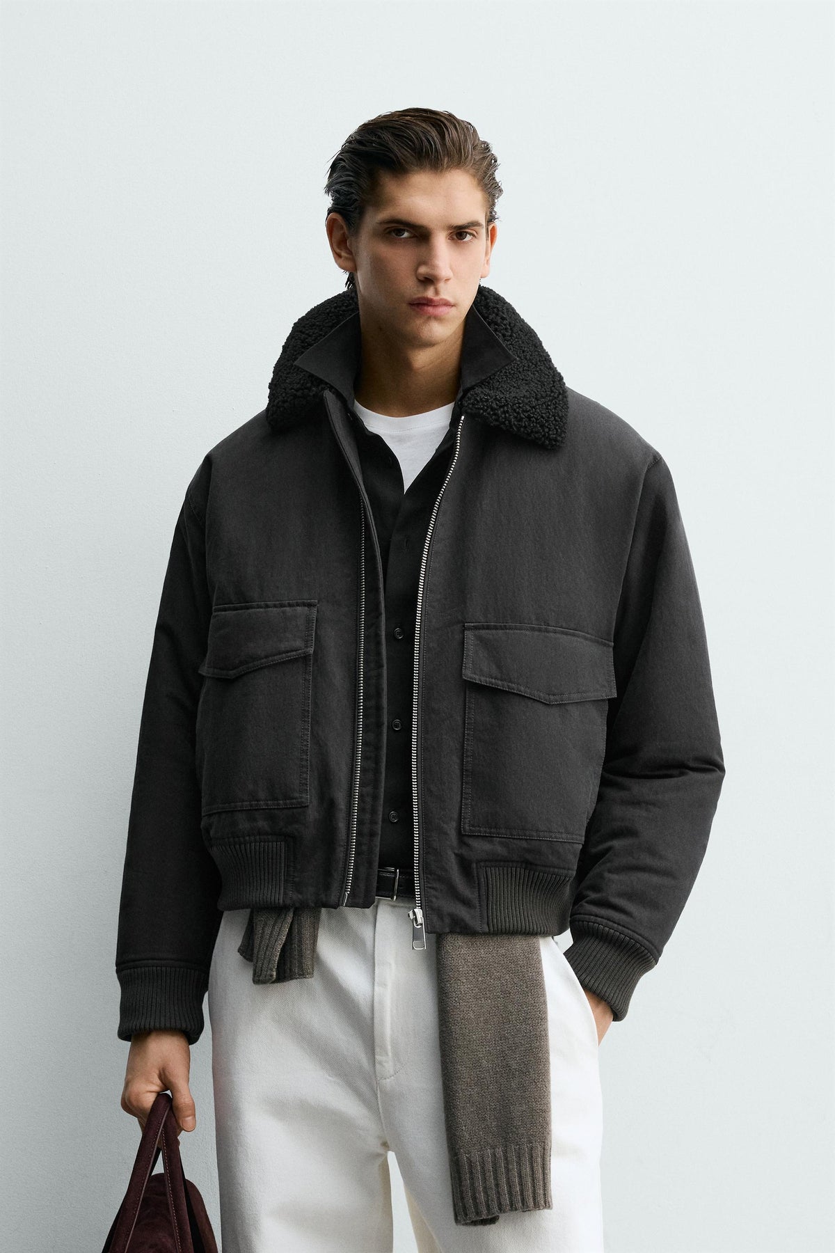 CONTRAST BOMBER JACKET - Image 2