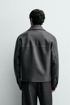 LEATHER EFFECT JACKET - Image 3
