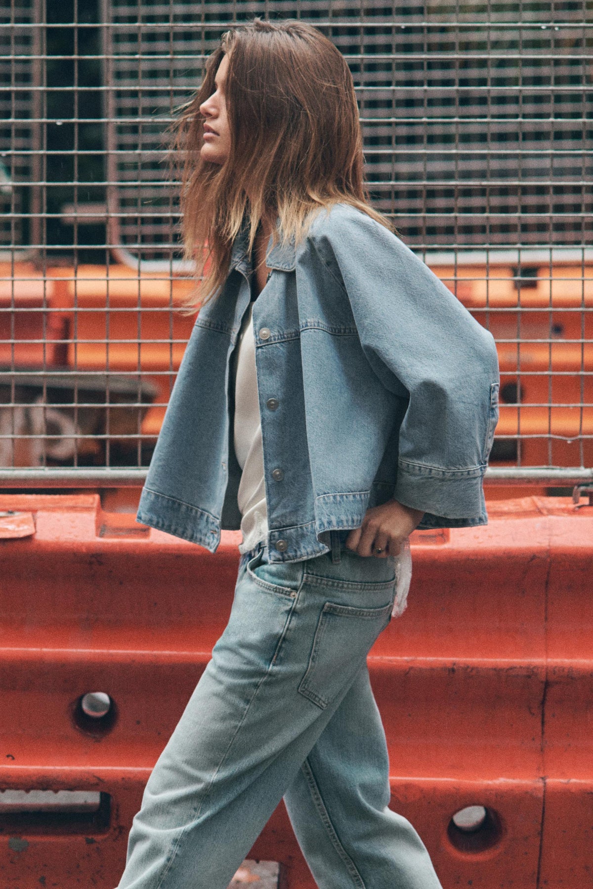 TRF DENIM CAPE JACKET - Image 2