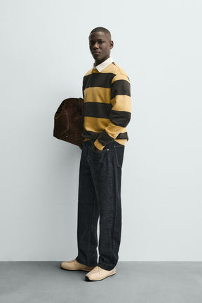 CONTRAST COLLAR POLO SWEATSHIRT - Image 4