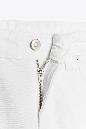 Wide-leg low-rise jeans