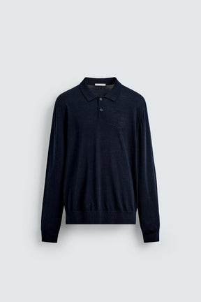 WOOL KNIT POLO SHIRT - Image 7