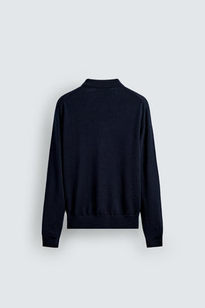 WOOL KNIT POLO SHIRT - Image 8