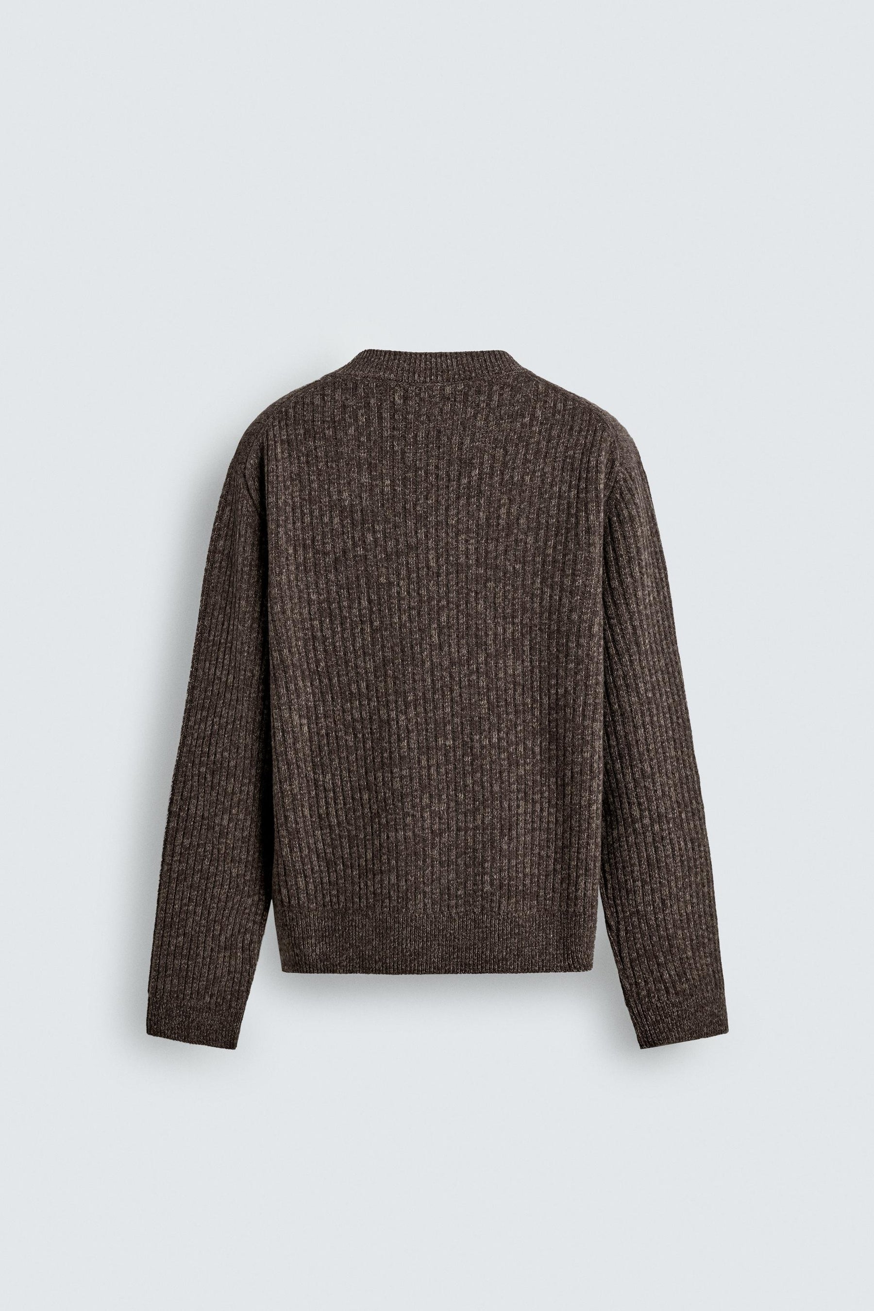 LIMITED EDITION RIBBED V-NECK JUMPER - Image 8