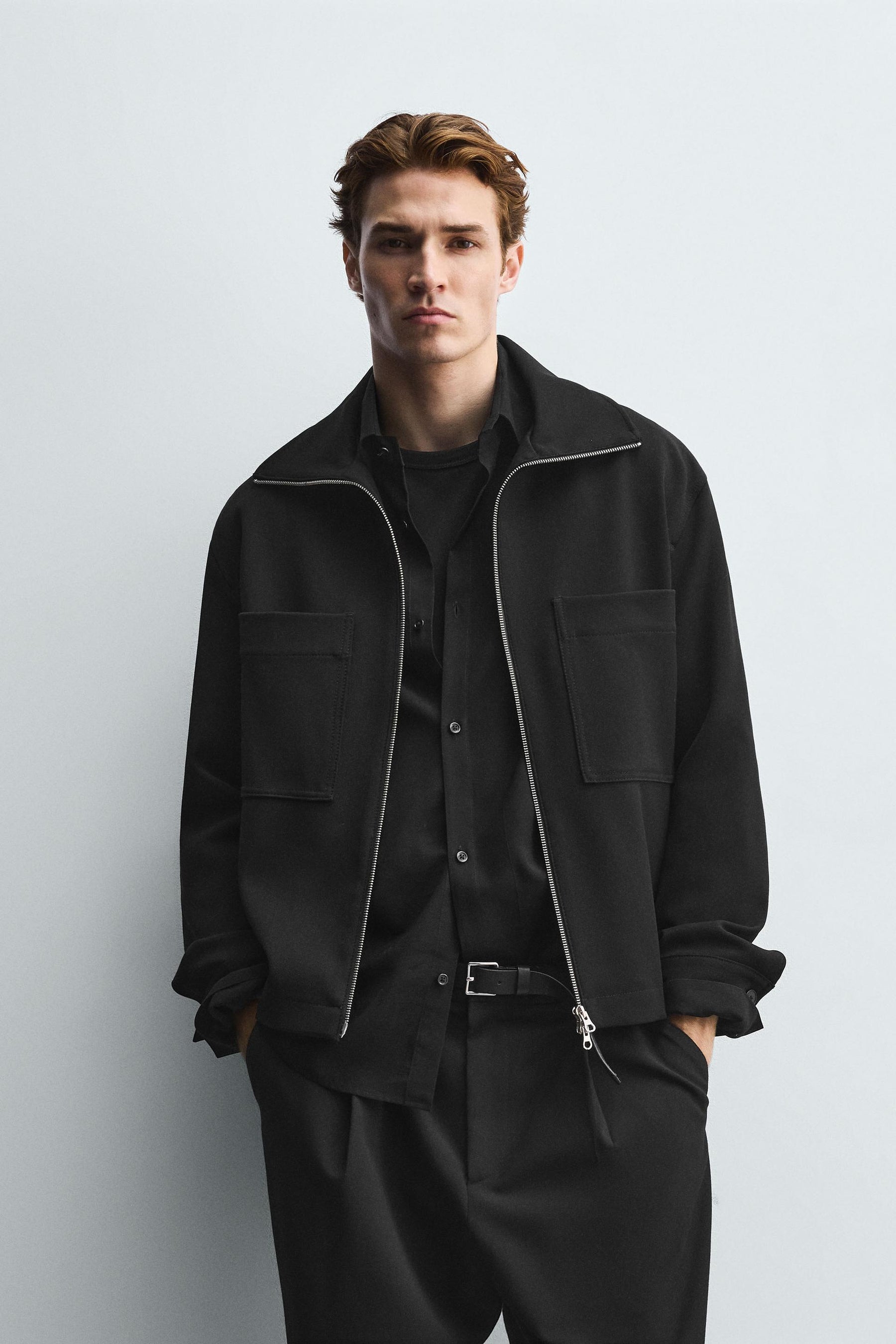 BOXY FIT ZIP-UP OVERSHIRT - Image 2