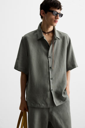 100% LINEN BERMUDA SHORTS - Image 6