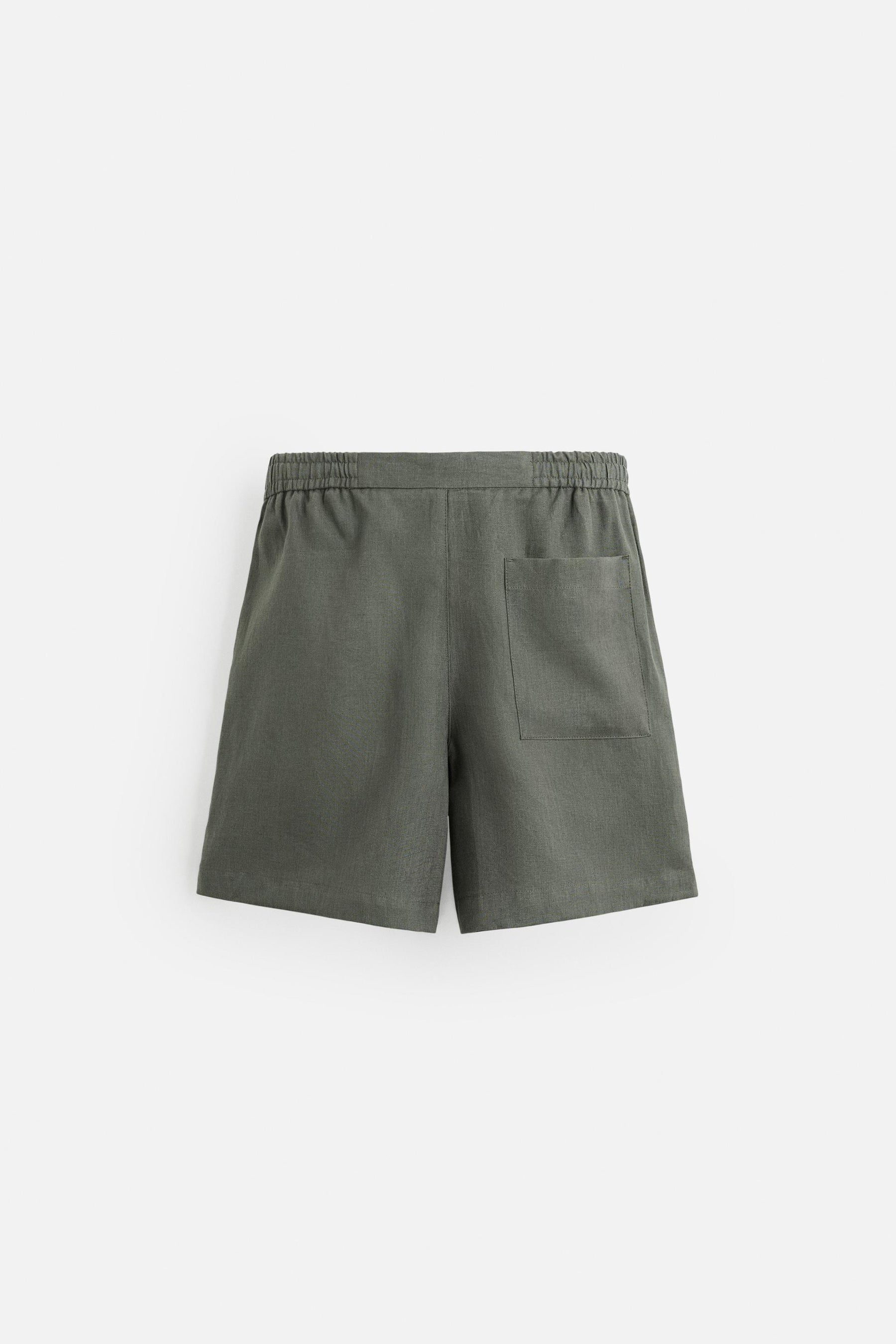 100% LINEN BERMUDA SHORTS - Image 8