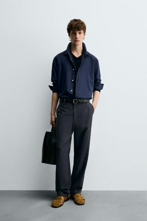 STRAIGHT-LEG FLOWING TROUSERS - Image 1