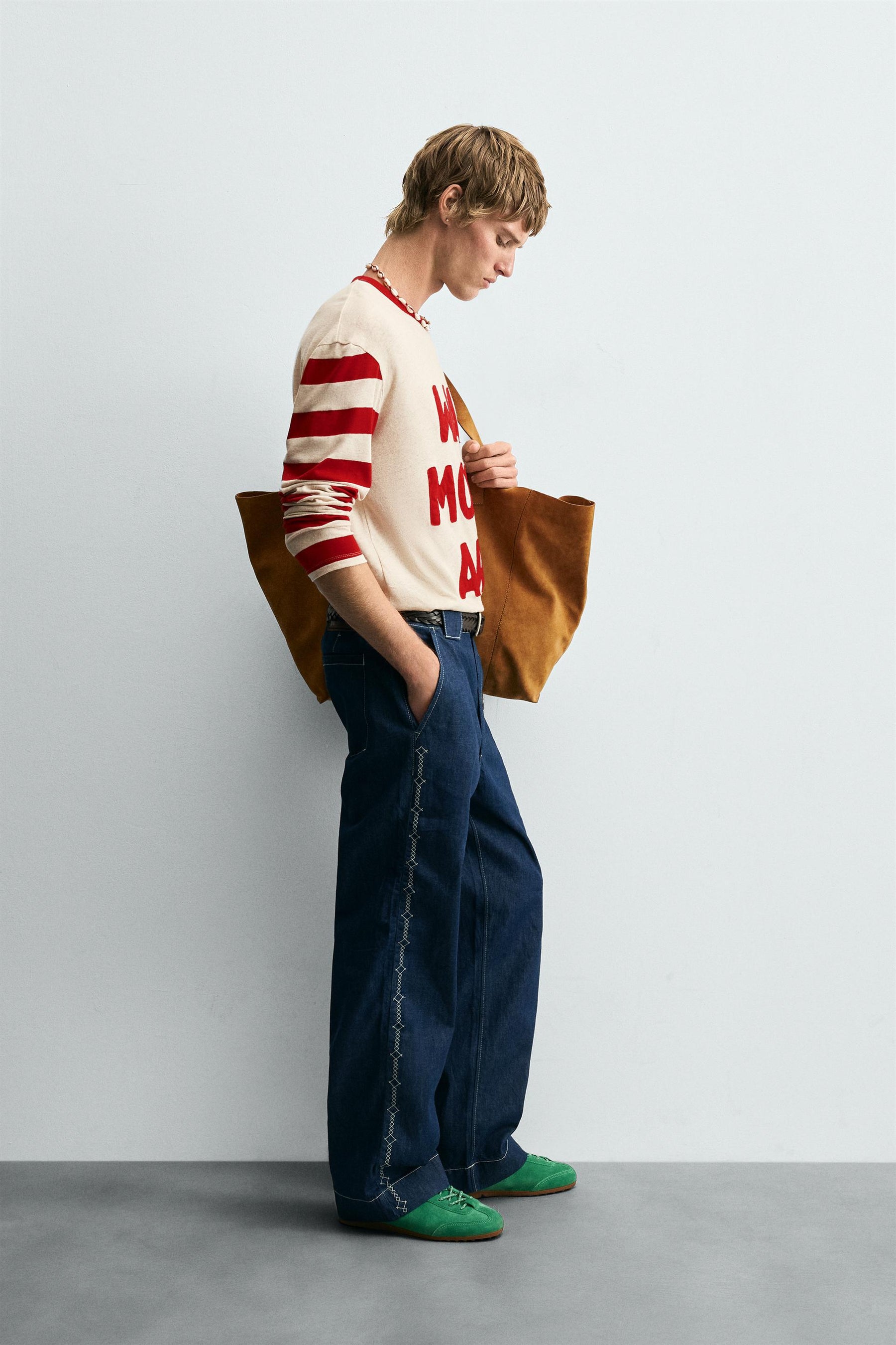 COMBINED STRIPED T-SHIRT - Image 4