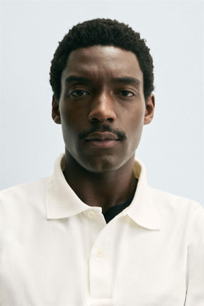 TEXTURED PIQUÉ POLO SHIRT - Image 5