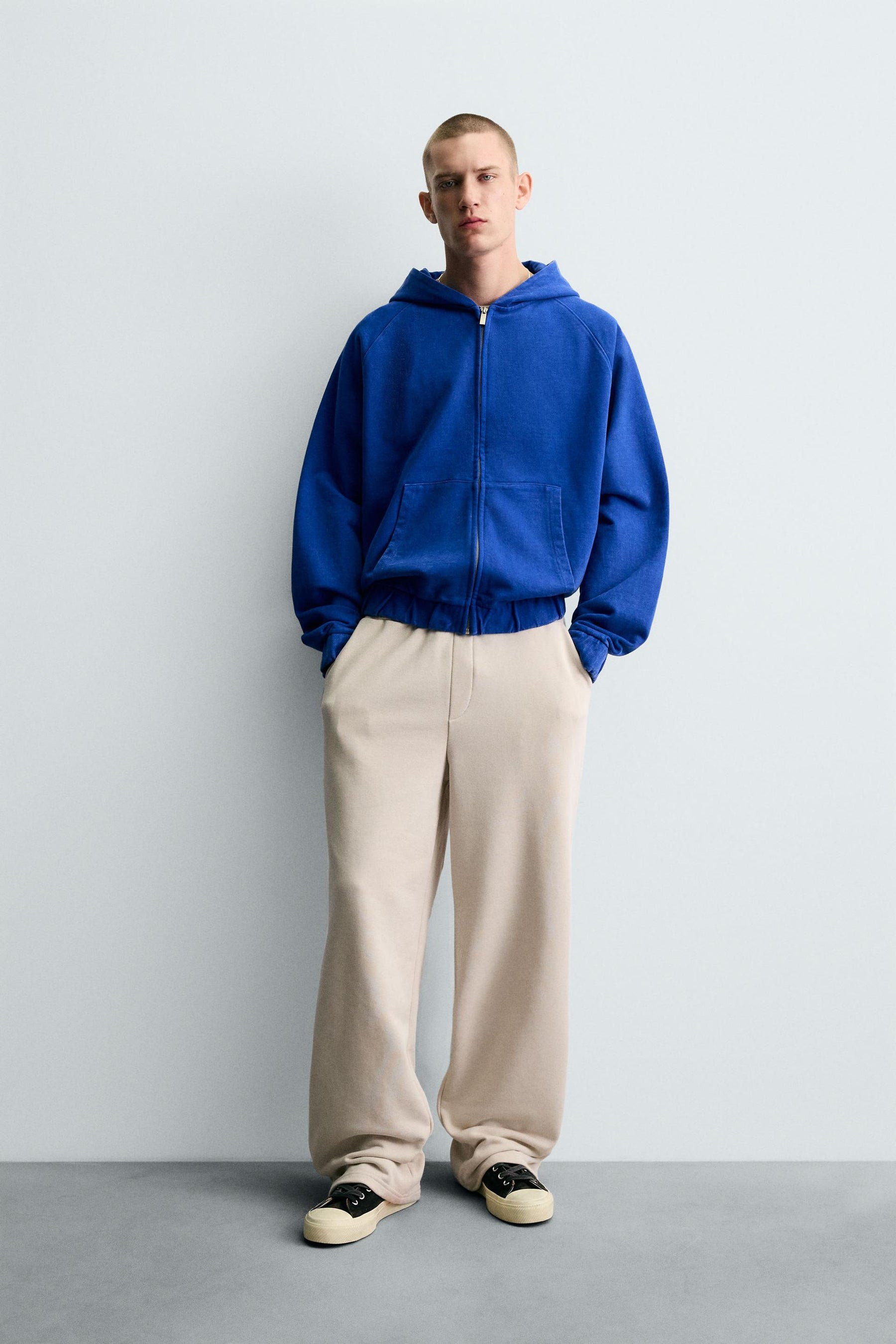 BASIC WIDE-LEG JOGGERS - Image 1