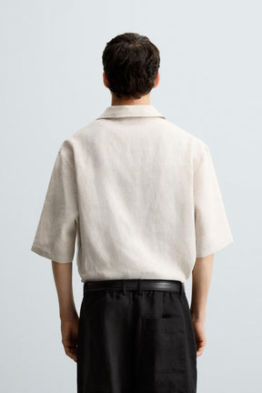 100% LINEN POLO SHIRT - Image 3