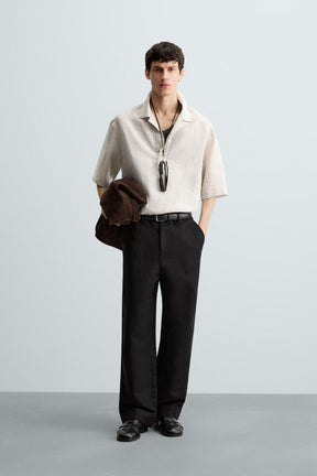 100% LINEN POLO SHIRT - Image 1