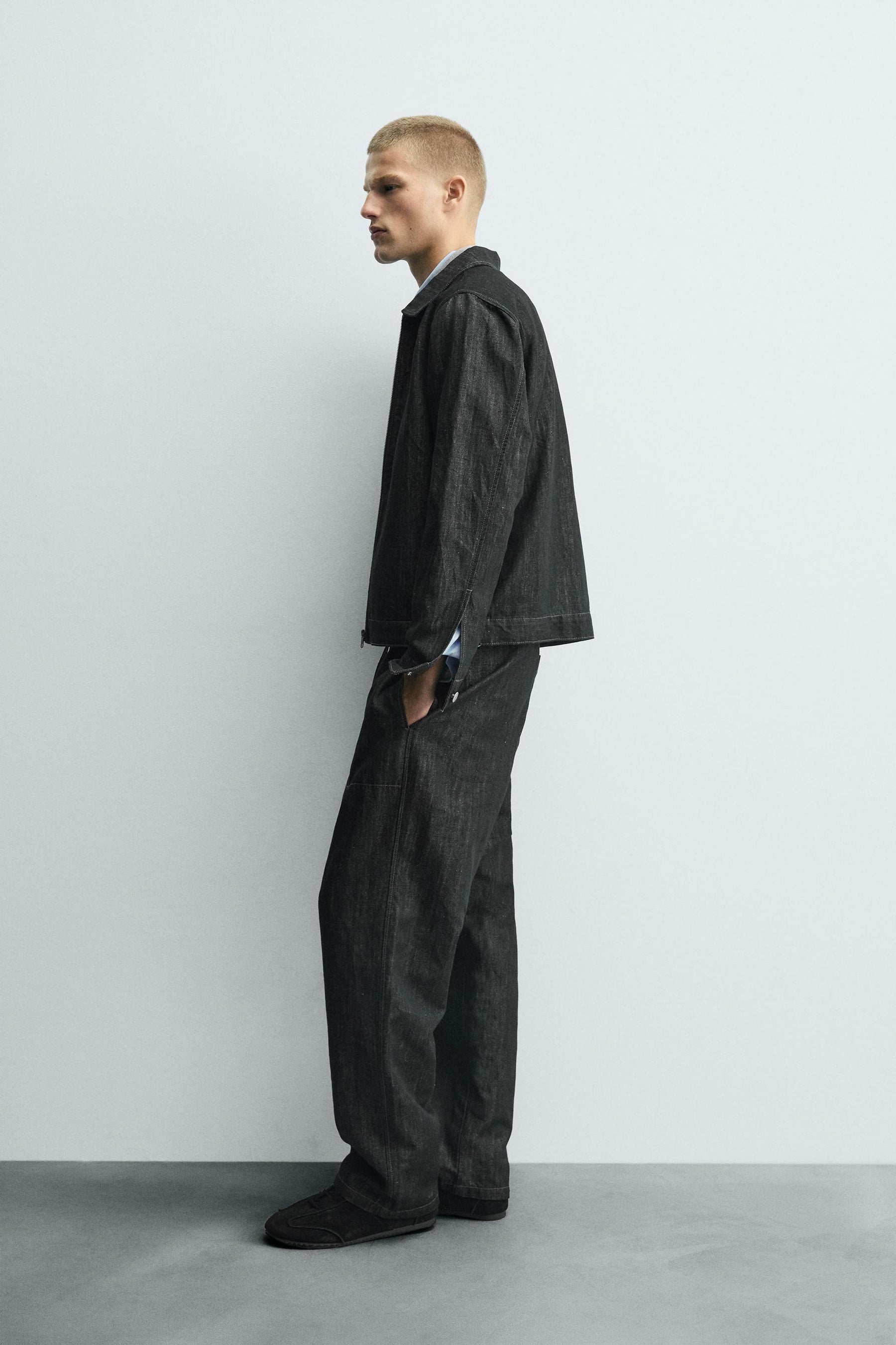 RELAXED FIT DENIM JACKET - Image 4