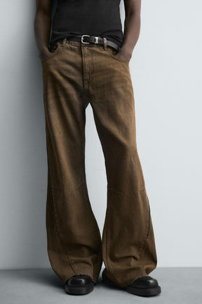 FLARE FIT JEANS WITH ZIPS - Image 5