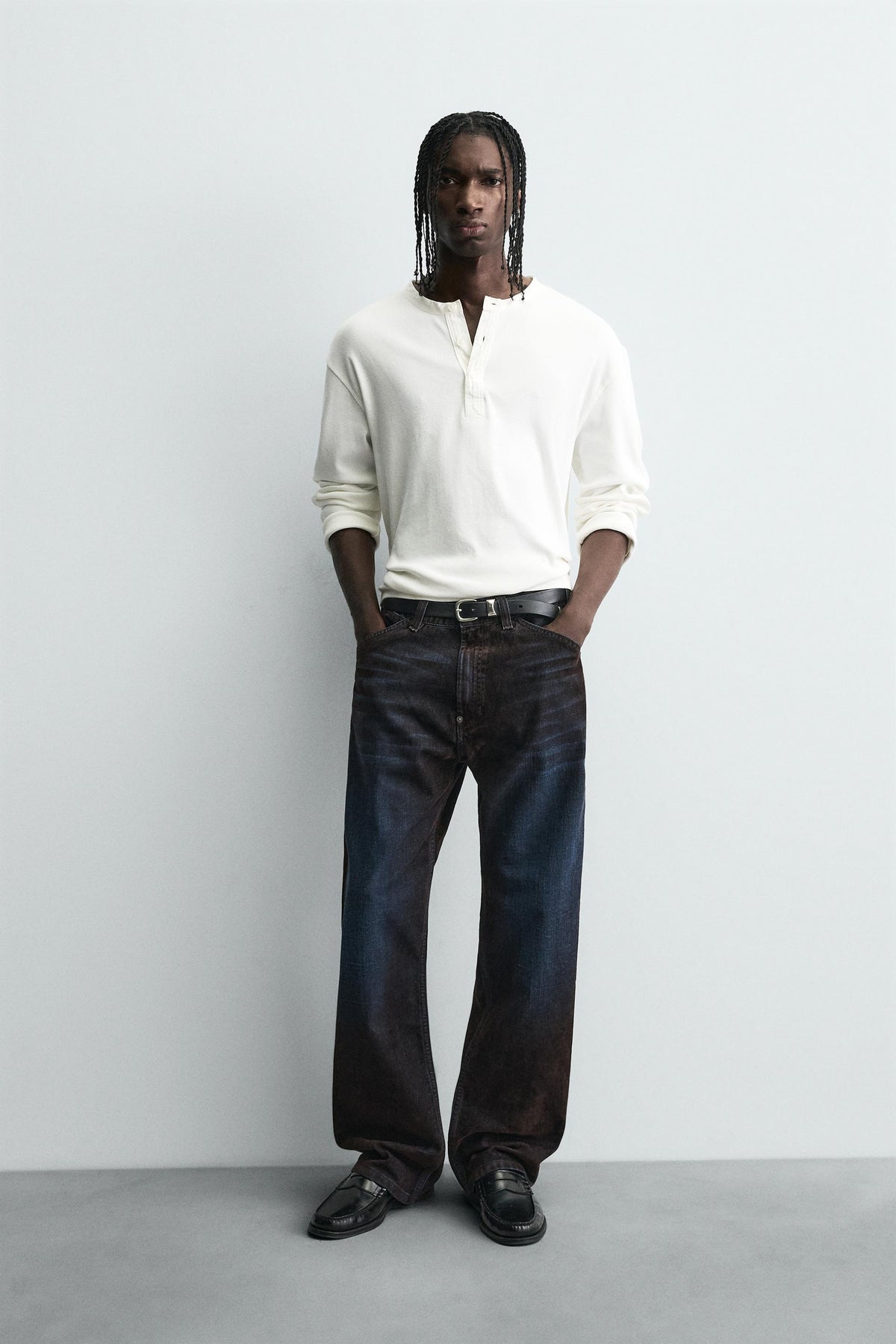 BAGGY FIT JEANS WITH VISCOSE - Image 1