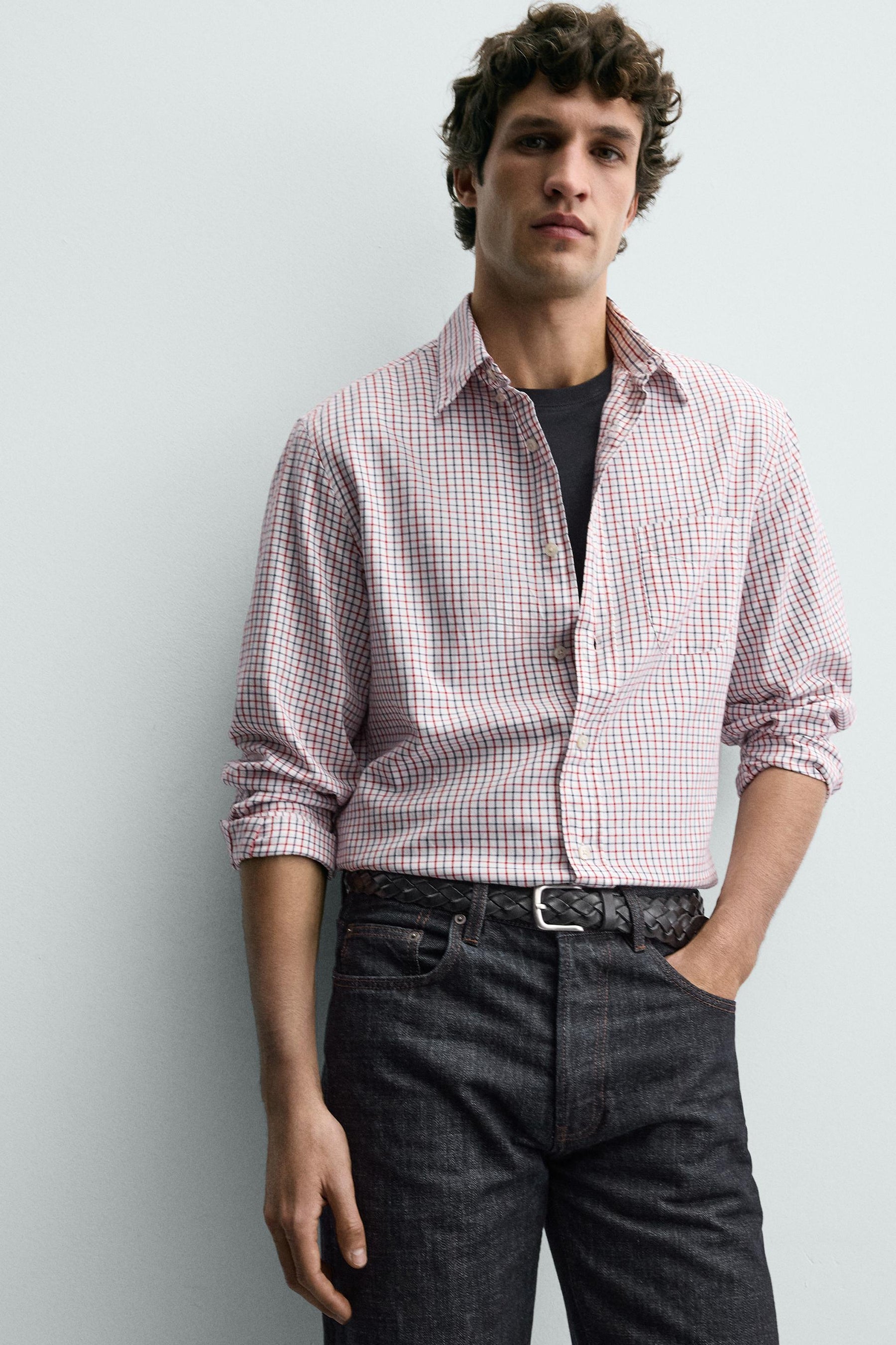 CHECK SHIRT WITH POCKET - Image 5