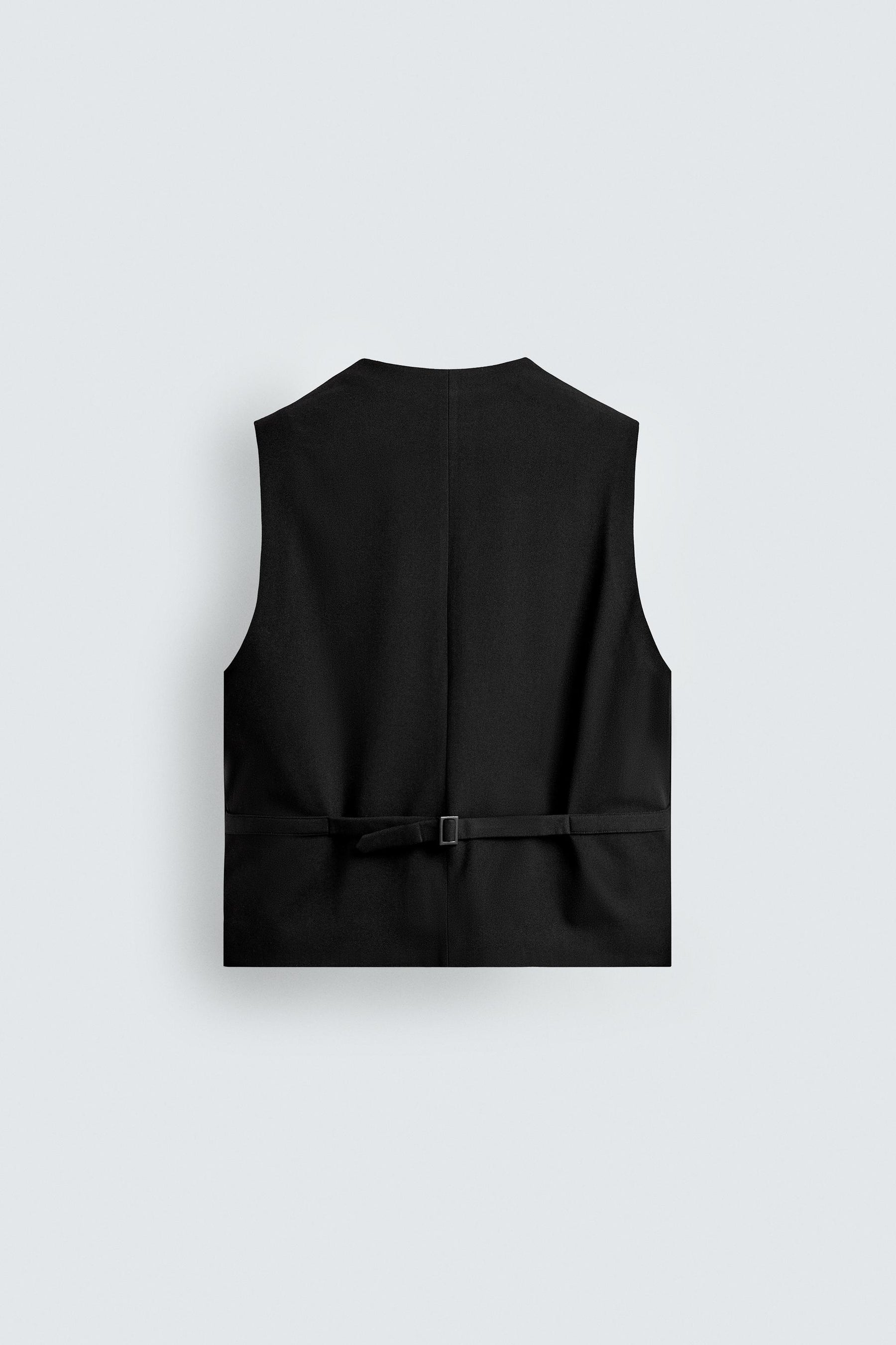 TEXTURED WAISTCOAT WITH POCKETS - Image 7