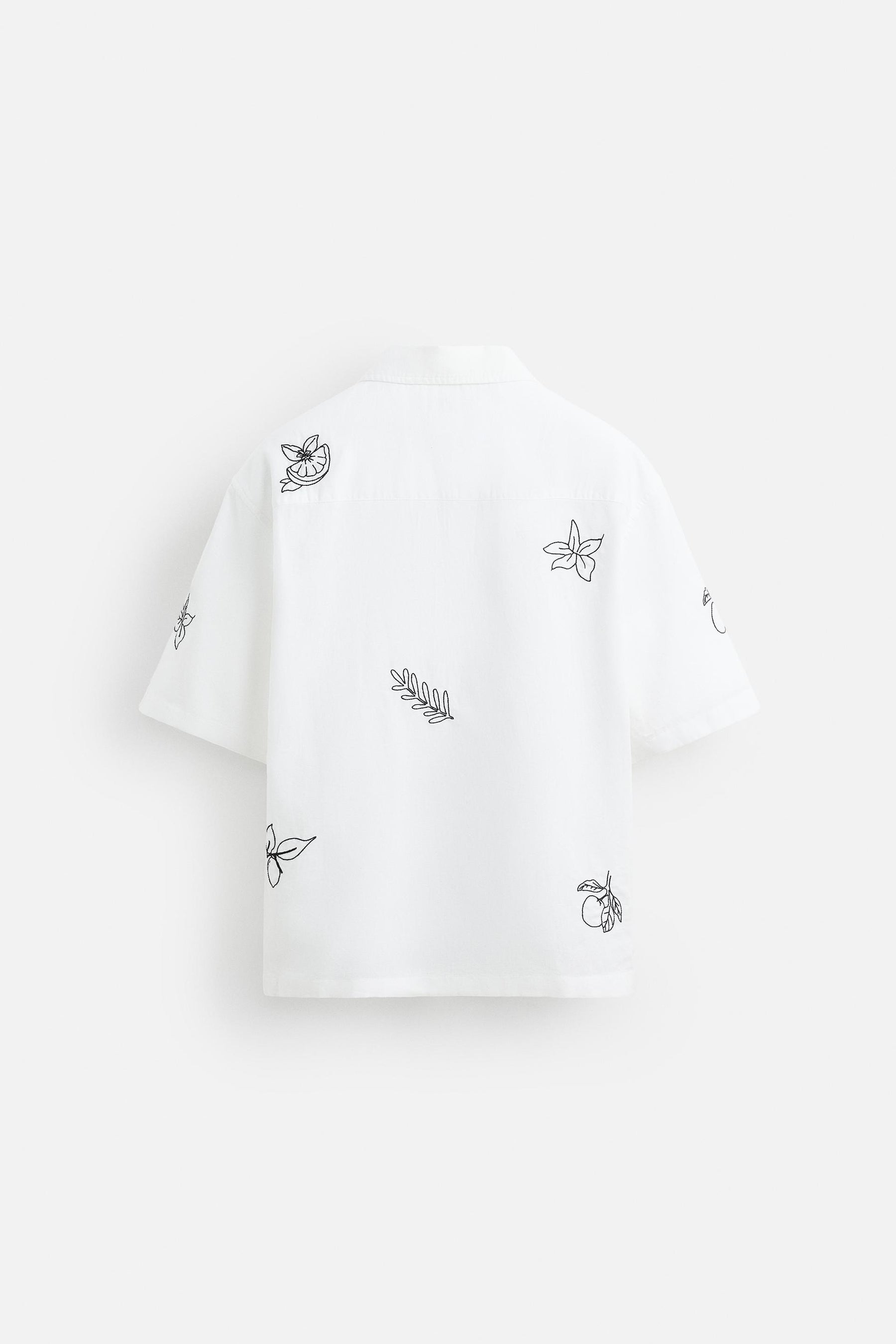 EMBROIDERED COTTON/LINEN SHIRT - Image 6