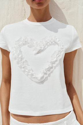 Textured Heart T-Shirt
