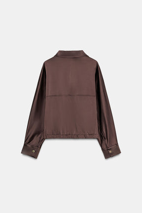 SATIN ZIP-UP JACKET - Image 6