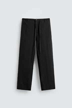 LINEN relaxed fit TROUSERS - Image 7