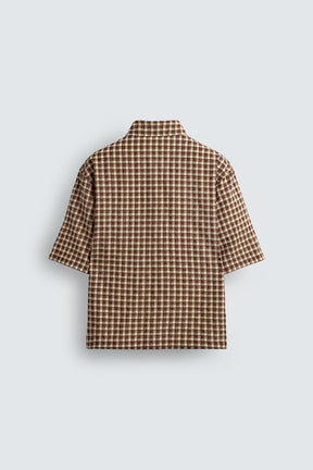 TEXTURED CHECK SHIRT - Image 8
