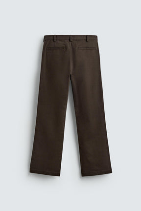 FLARE FIT TWILL TROUSERS - Image 8