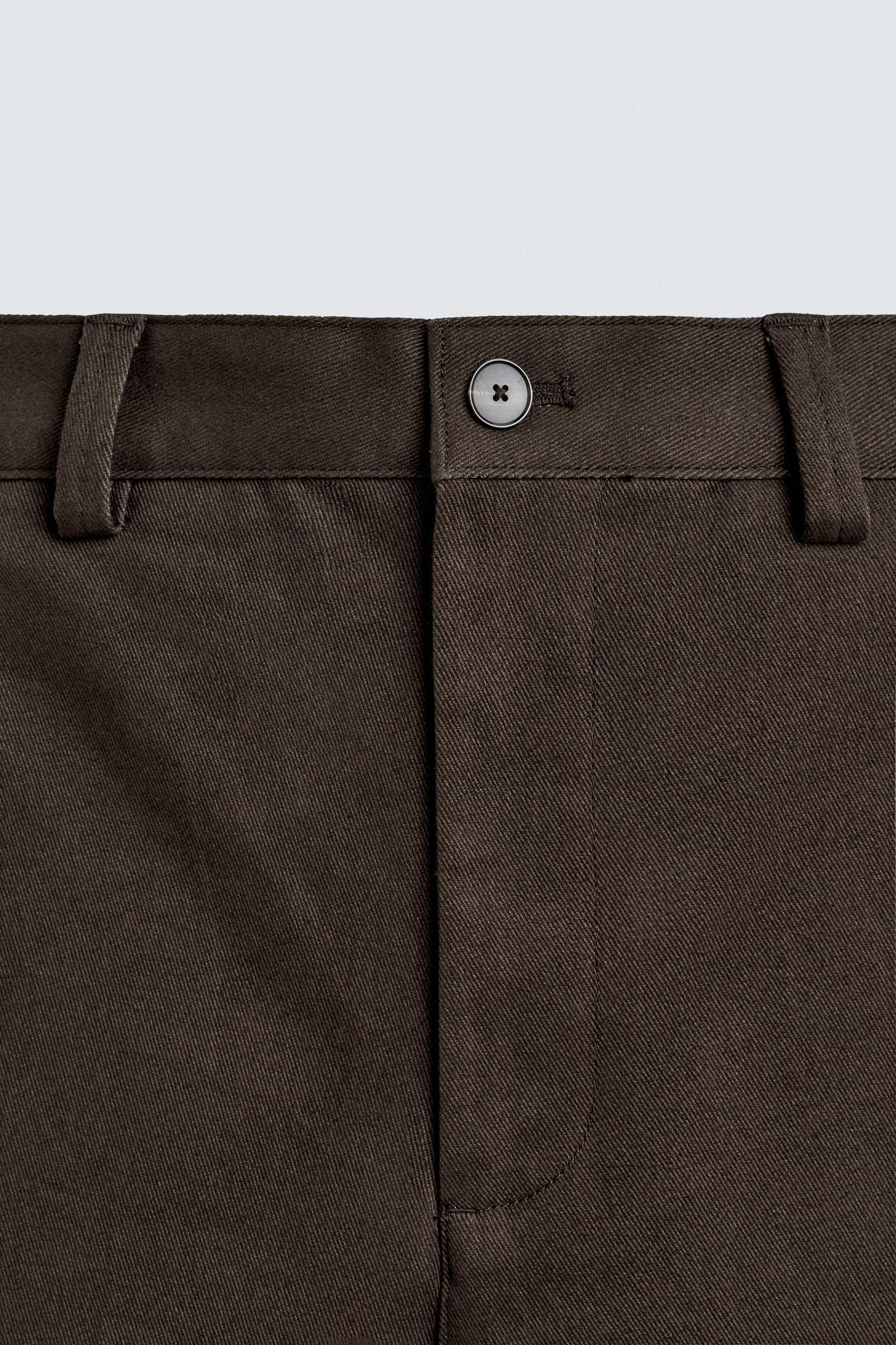 FLARE FIT TWILL TROUSERS - Image 9
