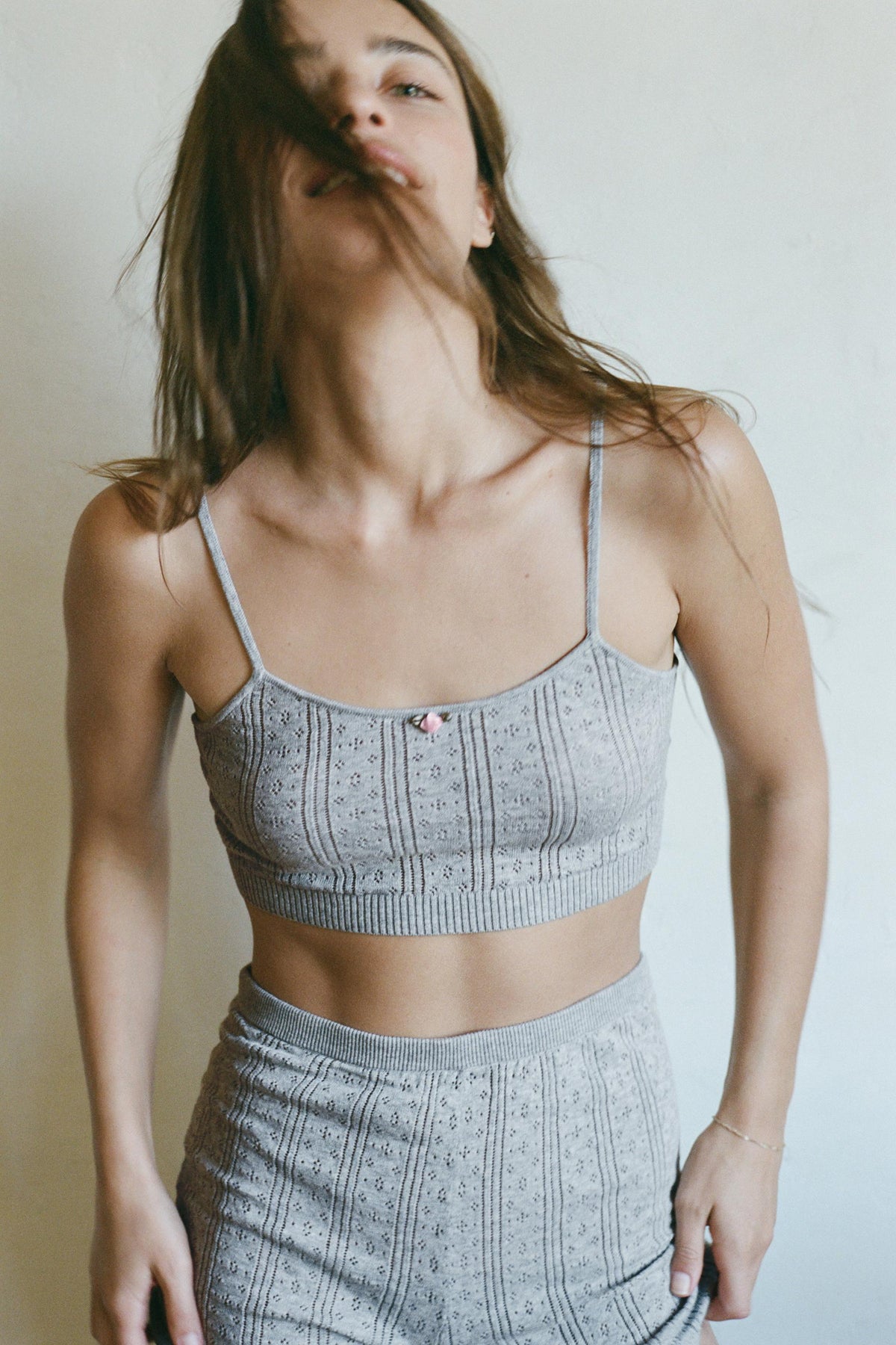 Floral Pointelle Bralette