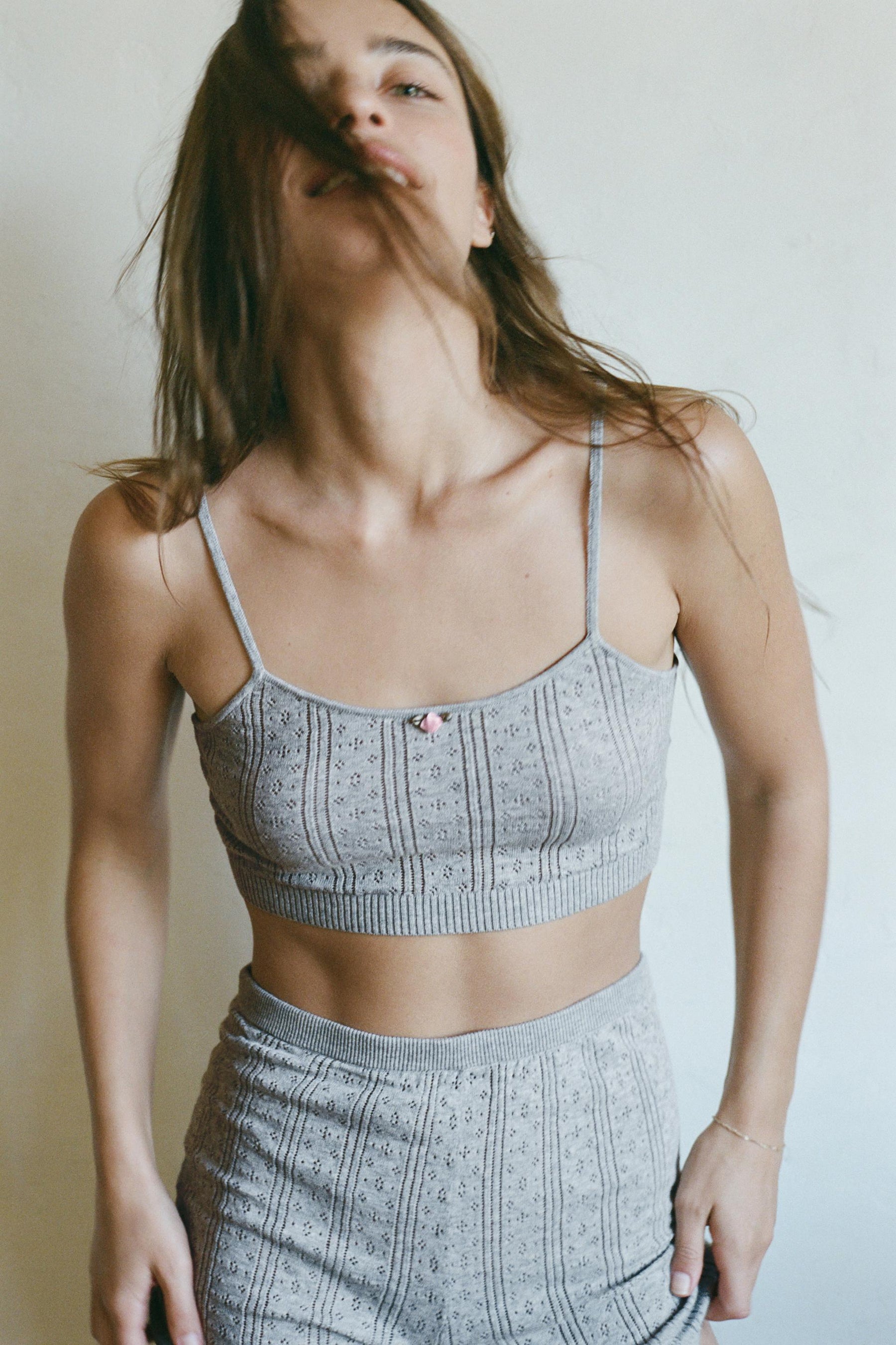 Floral Pointelle Bralette