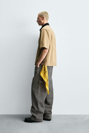 BAGGY FIT STRIPED CARPENTER TROUSERS - Image 4