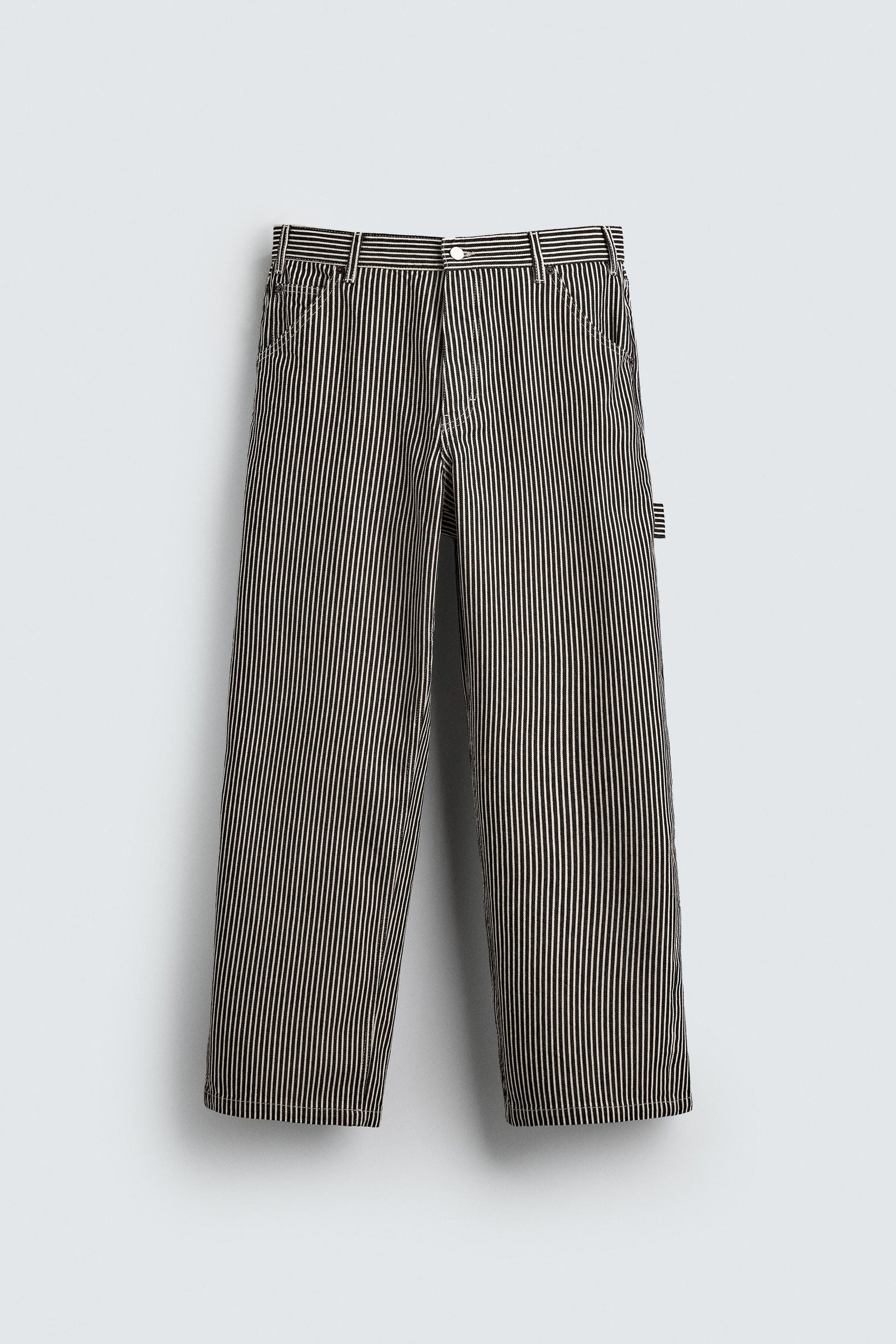 BAGGY FIT STRIPED CARPENTER TROUSERS - Image 7