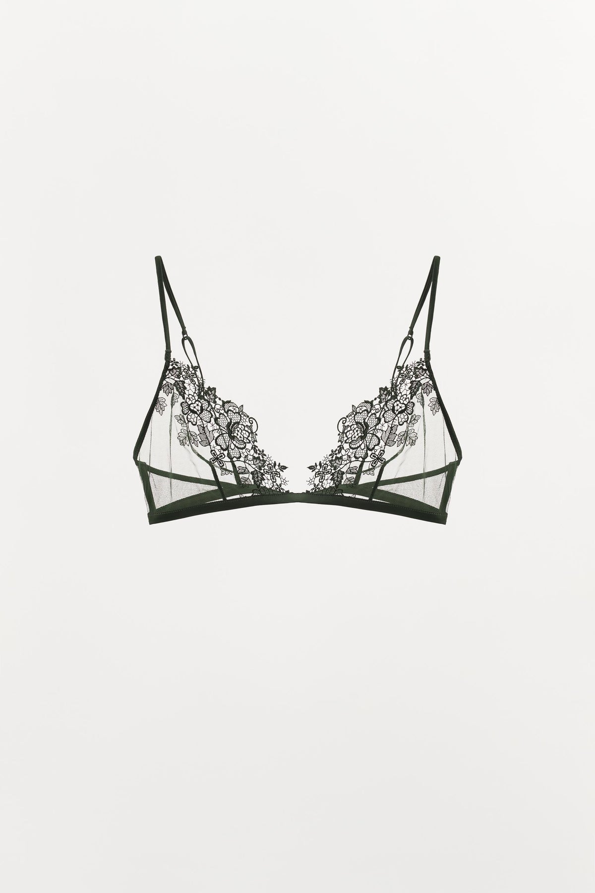 Lace mesh bra
