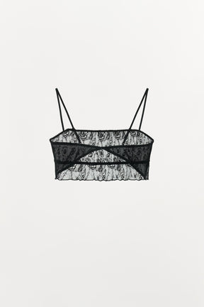 EMBROIDERED LACE BRALETTE