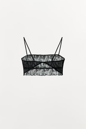 EMBROIDERED LACE BRALETTE