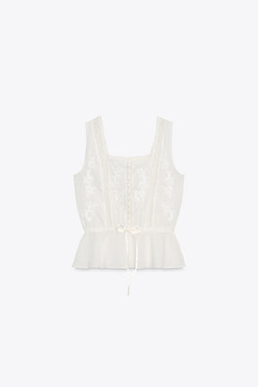 Lace camisole top