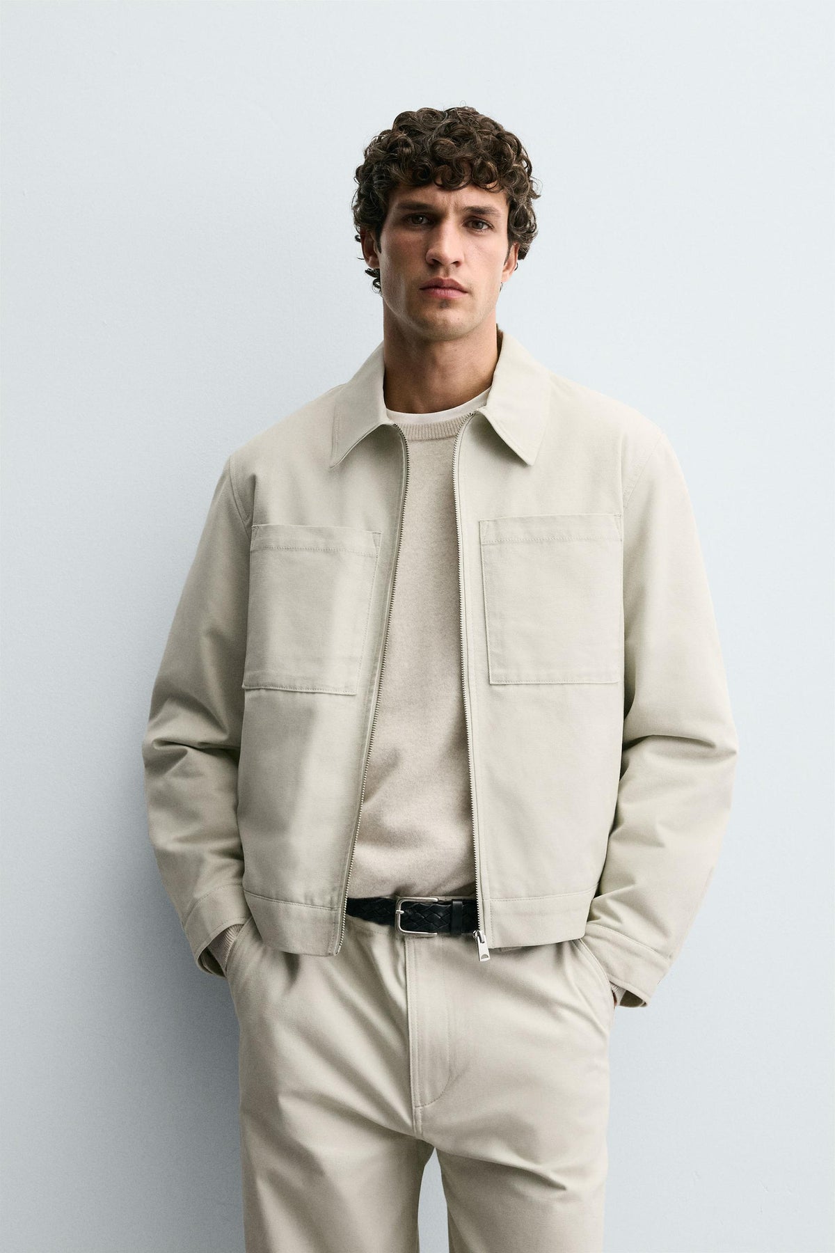 QUILTED OVERSHIRT WITH POCKETS - Image 2