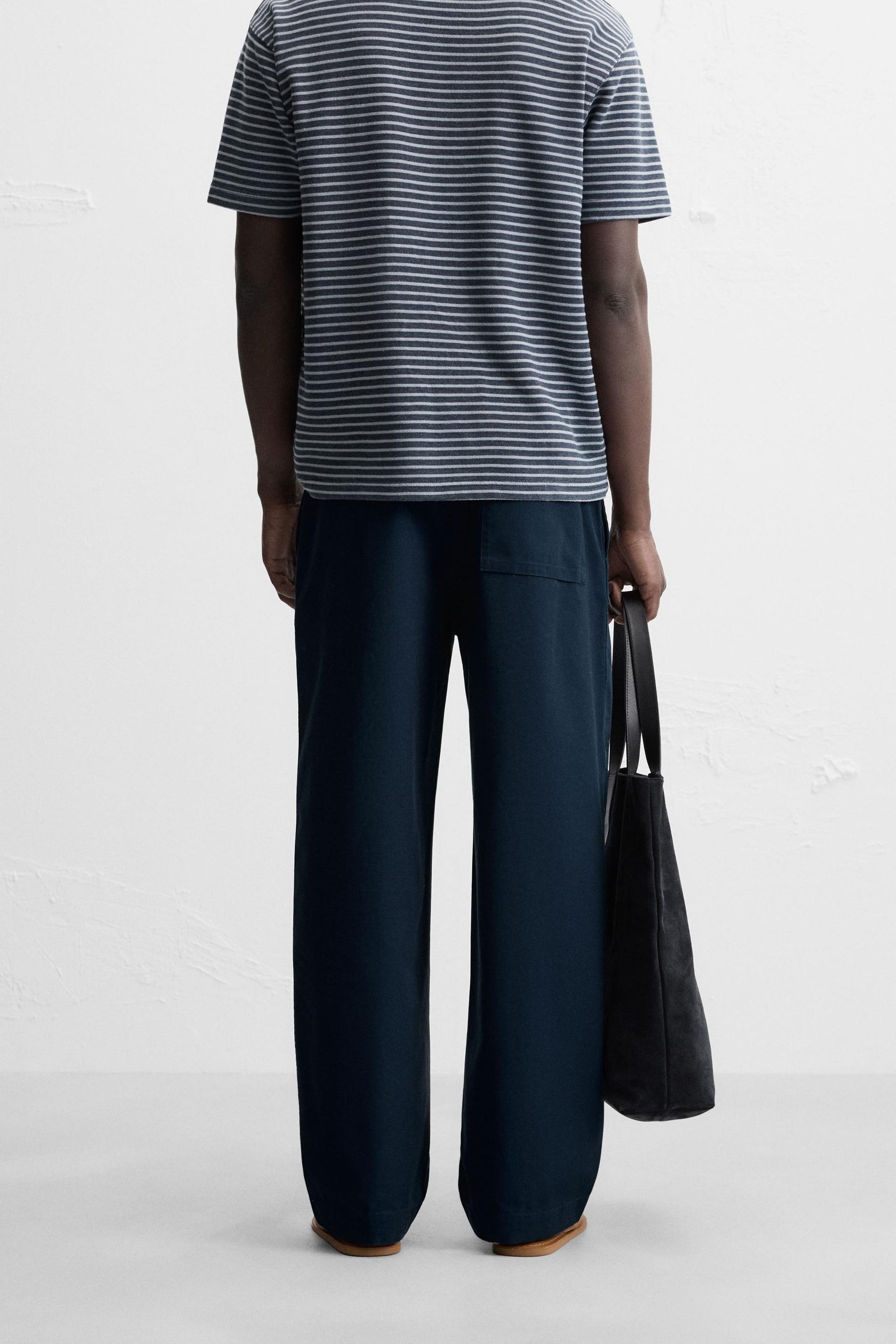 RELAXED FIT STRAIGHT-LEG TROUSERS - Image 3