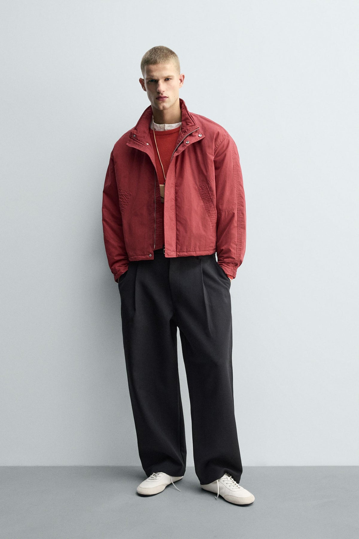 WAXED FINISH QUILTED JACKET - Image 1