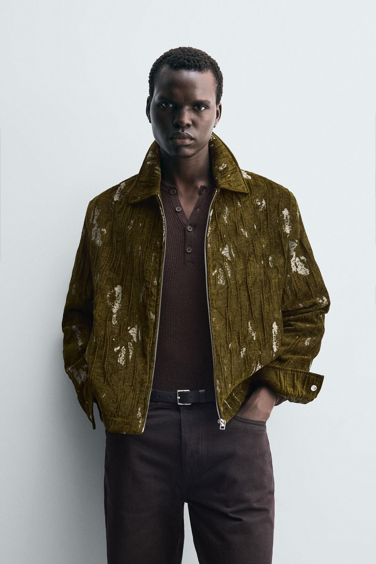 TEXTURED JACQUARD JACKET - Image 2
